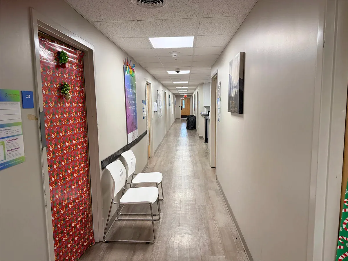 A resident hallway at Painted Grove Recovery.