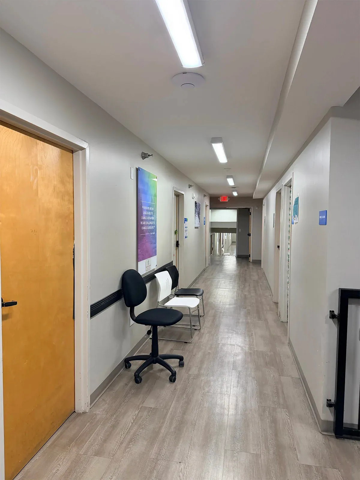A hallway inside Painted Grove Recovery