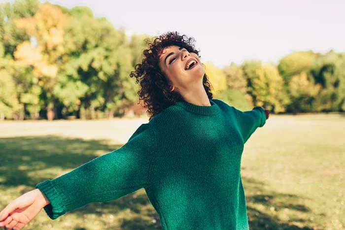 Person in an inpatient addiction treatment program