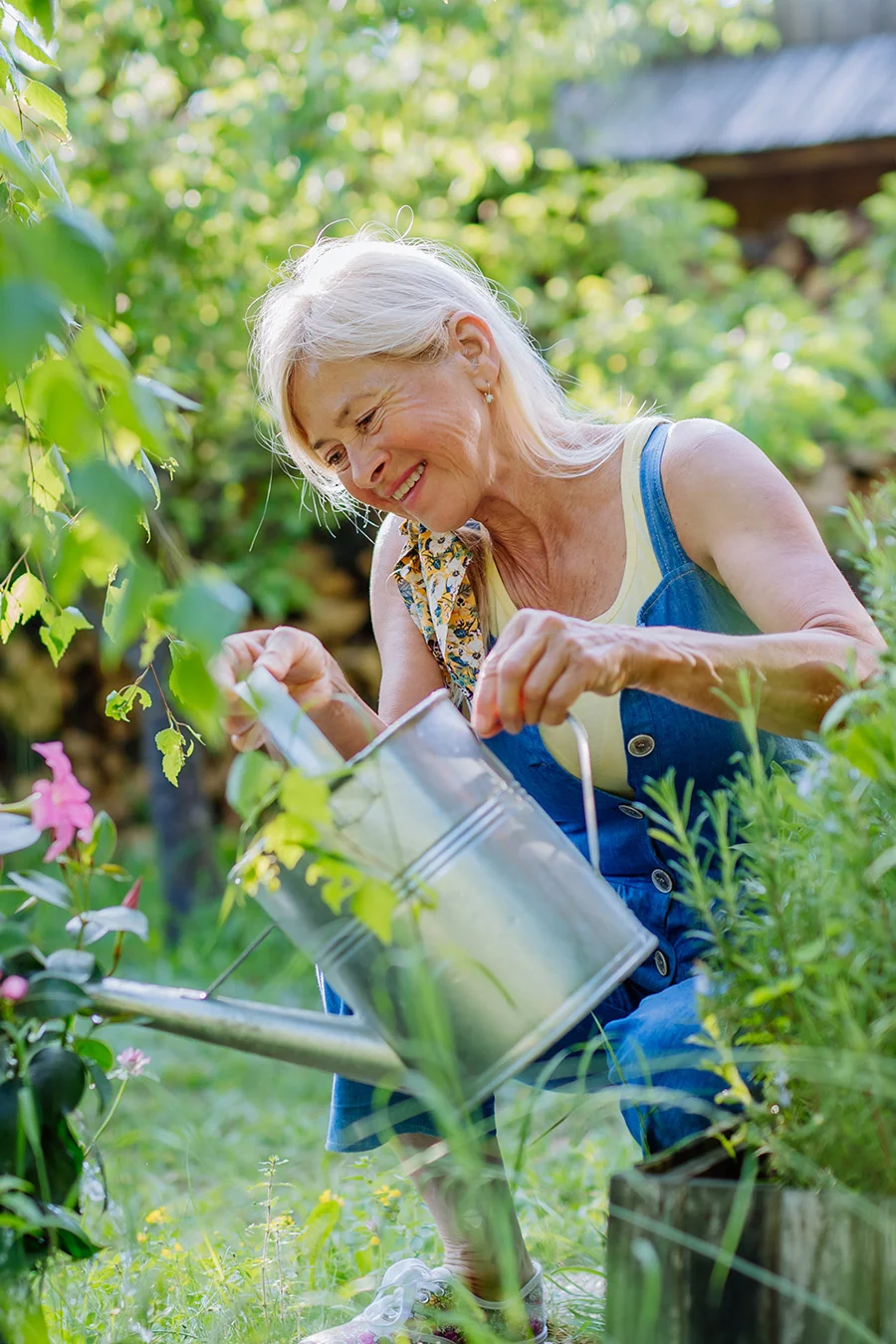 Person in their garden wondering about addiction resources